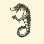 Neo-Traditional Hydra Tattoo