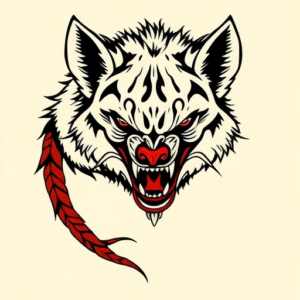 Neo-Traditional Hyena Tattoo