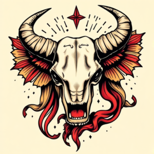 Neo-Traditional Incubus Tattoo