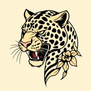 Neo-Traditional Jaguar Tattoo