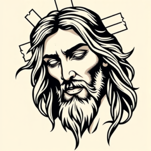 Neo-Traditional Jesus Tattoo