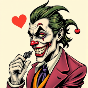 Neo-Traditional Joker Tattoo