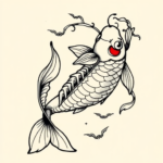 Neo-Traditional Koi Tattoo