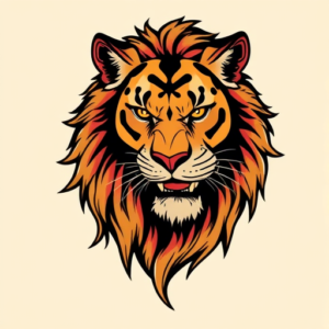 Neo-Traditional Leo Tattoo