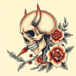 Neo-Traditional Lighter Tattoo