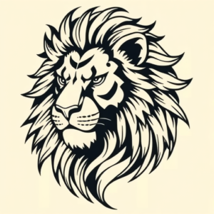 Neo-Traditional Lion Tattoo