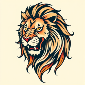 Neo-Traditional Lioness Tattoo