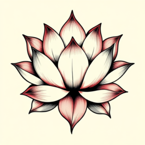 Neo-Traditional Lotus Tattoo