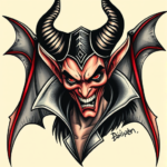 Neo-Traditional Maleficent Tattoo