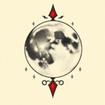 Neo-Traditional Moon Tattoo