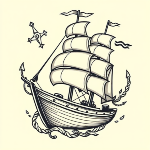 Neo-Traditional Nautical Tattoo