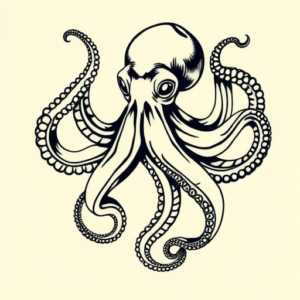 Neo-Traditional Octopus Tattoo