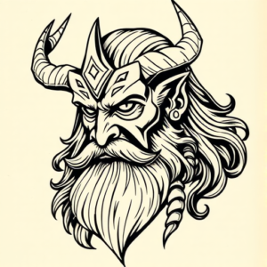 Neo-Traditional Odin Tattoo