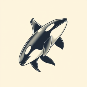 Neo-Traditional Orca Tattoo