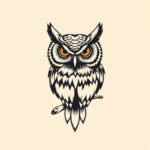 Neo-Traditional Owl Tattoo