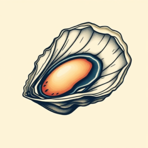 Neo-Traditional Oyster Tattoo
