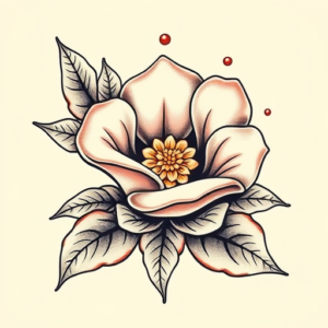 Neo-Traditional Pearl Tattoo