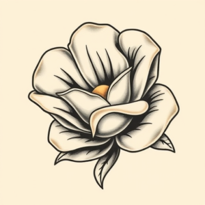 Neo-Traditional Pearl Tattoo