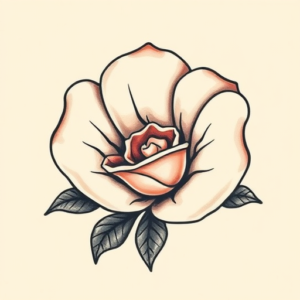 Neo-Traditional Pearl Tattoo