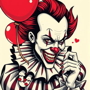 Neo-Traditional Pennywise Tattoo