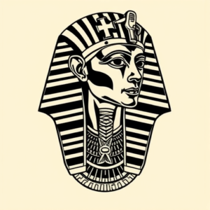 Neo-Traditional Pharaoh Tattoo