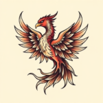 Neo-Traditional Phoenix Tattoo