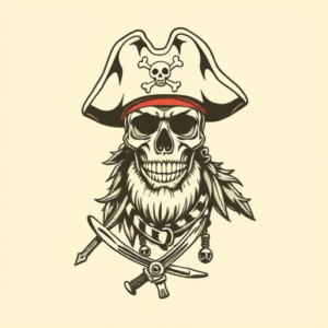 Neo-Traditional Pirate Tattoo