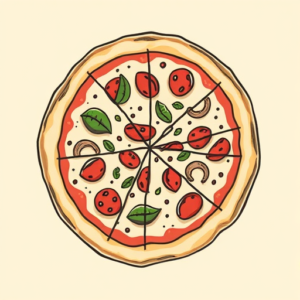 Neo-Traditional Pizza Tattoo