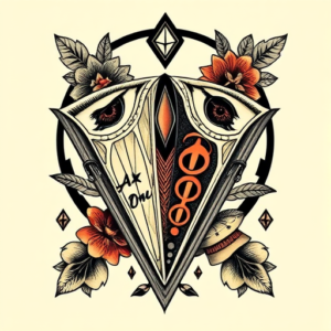 Neo-Traditional Planchette Tattoo