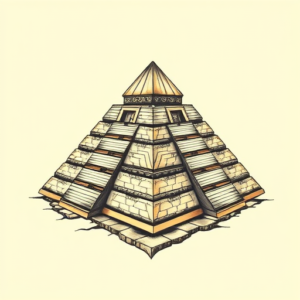 Neo-Traditional Pyramid Tattoo