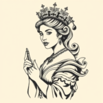 Neo-Traditional Queen Tattoo