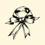 Neo-Traditional Ribbon Tattoo