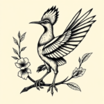 Neo-Traditional Roadrunner Tattoo