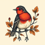 Neo-Traditional Robin Tattoo