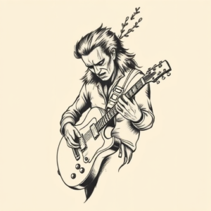 Neo-Traditional Rock Tattoo