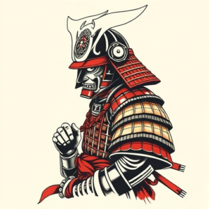 Neo-Traditional Samurai Tattoo