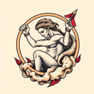 Neo-Traditional Saturn Tattoo