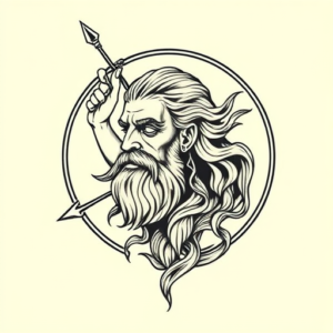 Neo-Traditional Saturn Tattoo