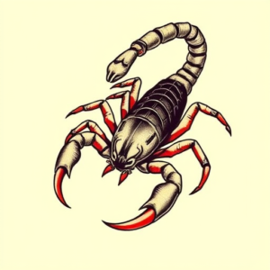 Neo-Traditional Scorpion Tattoo