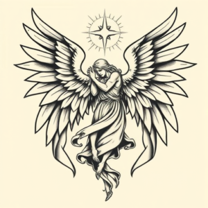 Neo-Traditional Seraphim Tattoo