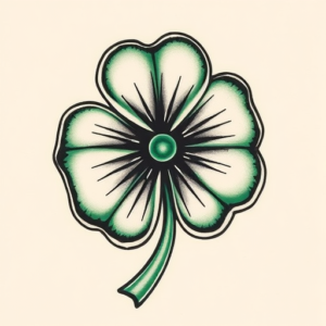 Neo-Traditional Shamrock Tattoo