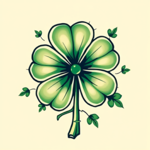 Neo-Traditional Shamrock Tattoo