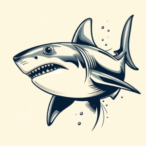 Neo-Traditional Shark Tattoo