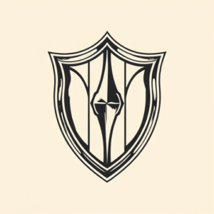 Neo-Traditional Shield Tattoo