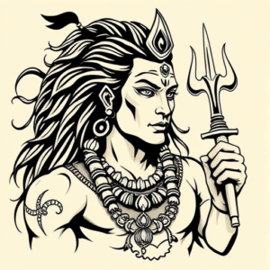 Neo-Traditional Shiva Tattoo