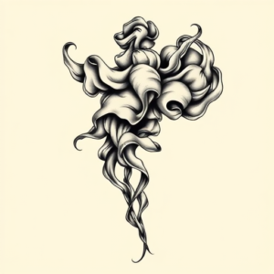 Neo-Traditional Smoke Tattoo