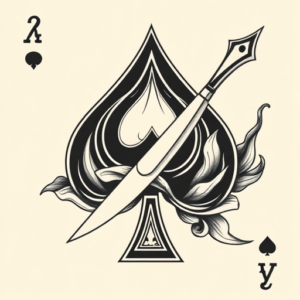 Neo-Traditional Spade Tattoo