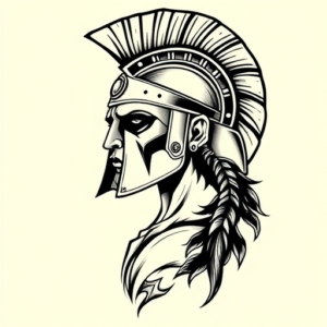 Neo-Traditional Spartan Tattoo