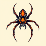 Neo-Traditional Spider Tattoo