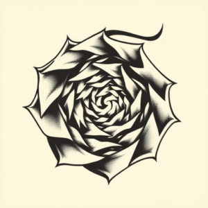 Neo-Traditional Spiral Tattoo